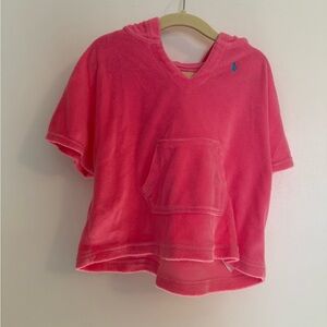 Ralph Lauren Kids Pink Hooded Swim Coverup